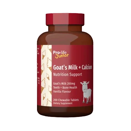 Prolife Junior Goat Milk & Calcium 200t Prolife 羊奶片香草味200片【保质期2028/07】